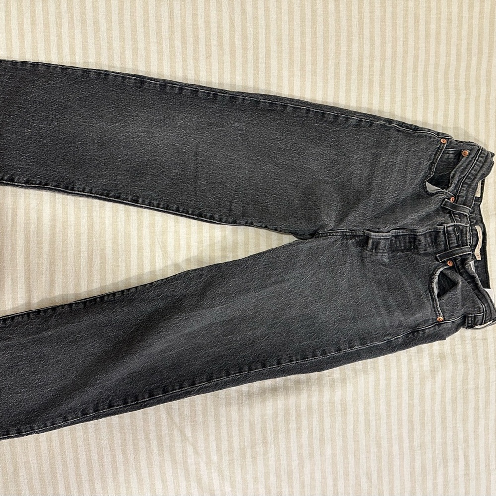 Levi Ribcage straight Classic Black Denim Jeans